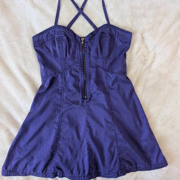French Connection purple fit and flare dress - Picture 1 of 11